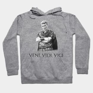 Gaius Julius Caesar Veni Vidi Vici - Ancient Roman History Hoodie